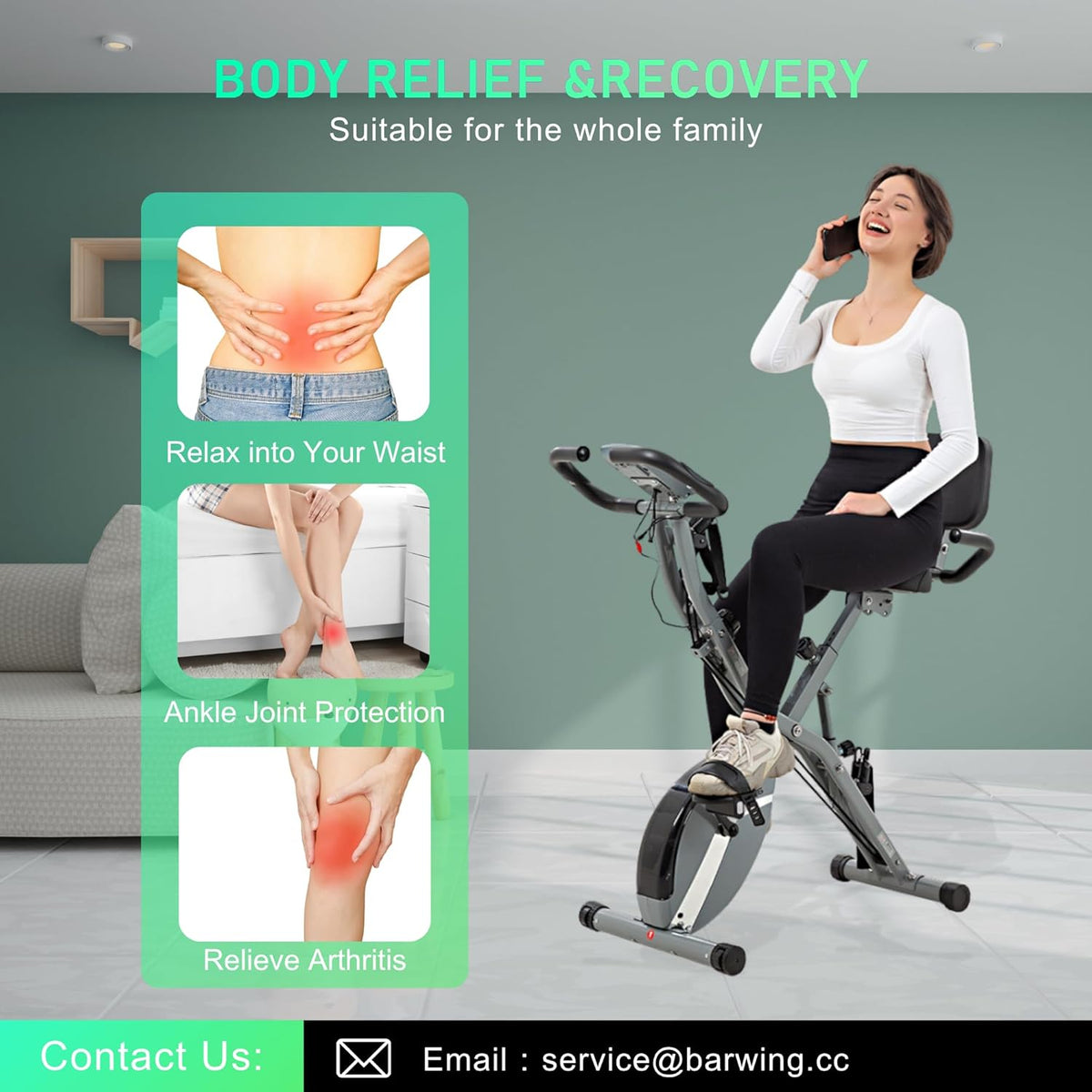 Hometrainer – Fitnessfiets – Spinningfiets – Indoor Bike – Opvouwbare Hometrainer – Magnetische Weerstand 16 Niveaus – Volledig Verstelbaar Zadel en Stuur