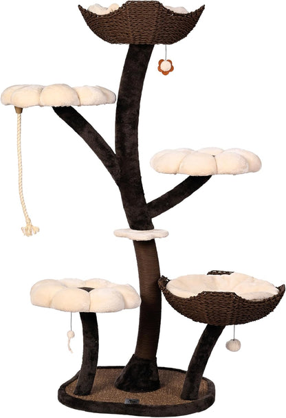 Krabpaal – Krabmeubel – Kattenboom – Klimpaal – Kattenmeubel – 145 cm Hoog – Duurzaam Sisal & Stevig Ontwerp