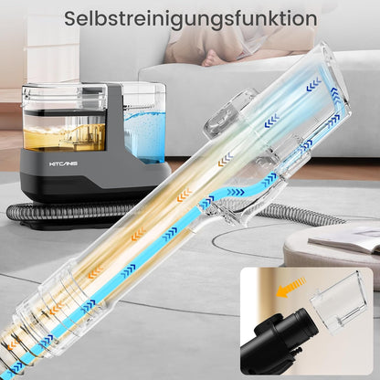 Gestoffeerde Reiniger – Natzuiger – Waszuiger – Kussenreiniger – Tapijtreiniger – 600 W Vermogen – Stil Met 78 dB Geluidsniveau