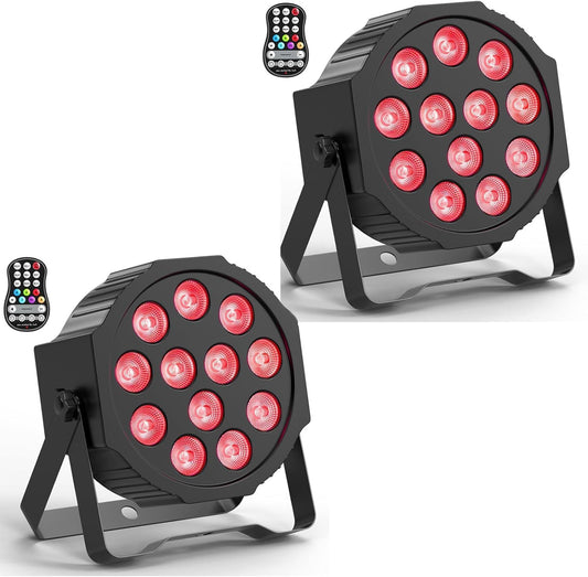 RGBW LED Spotlights – LED Partyverlichting – Stage Light – Discolamp – Effectverlichting – Oplaadbaar Met Afstandsbediening – 9 Uur Batterijduur