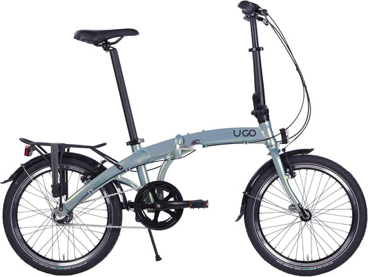 U.GO Unisex Adult Dare i3 vouwfiets, groen, uni