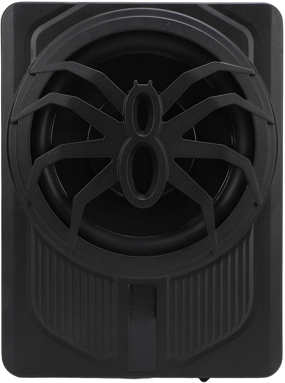 Ultradunne actieve subwoofer voor auto/truck, 10 inch, 800 W, met versterker, sterke bas, frequentie 20 Hz-150 Hz, inclusief bascontroller, met beschermingsfuncties, led-sfeerlicht (regenboog