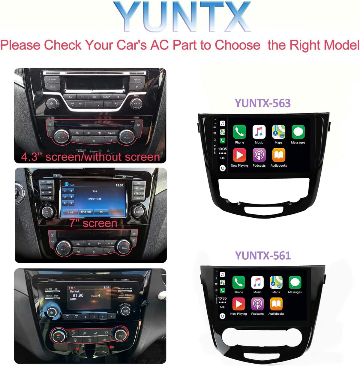 [6GB+128GB] Android 14 2 Din Autoradio for Nissan X-Trail Qashqai j11 Rouge 2014-2018-[Ingebouwd CarPlay/Android auto/DSP/GPS]-10.1 Duim IPS Touch screen-CAM+MIC-DAB/Stuurbediening/Bluetooth 5.0