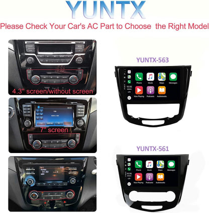 [6GB+128GB] Android 14 2 Din Autoradio for Nissan X-Trail Qashqai j11 Rouge 2014-2018-[Ingebouwd CarPlay/Android auto/DSP/GPS]-10.1 Duim IPS Touch screen-CAM+MIC-DAB/Stuurbediening/Bluetooth 5.0