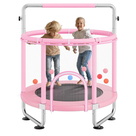 VEVOR Trampoline voor kinderen, roze (trampoline 140 cm)