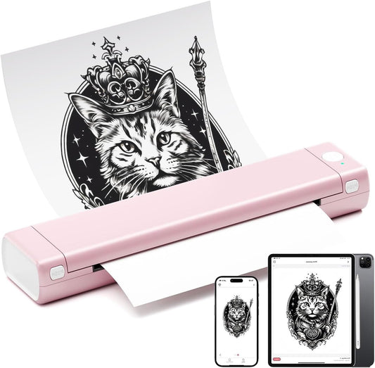 Thermische Printer – Draagbare Printer – Bluetooth Printer – Tattoo Printer – Mini Printer – Inktloos Printen – Compact & Lichtgewicht