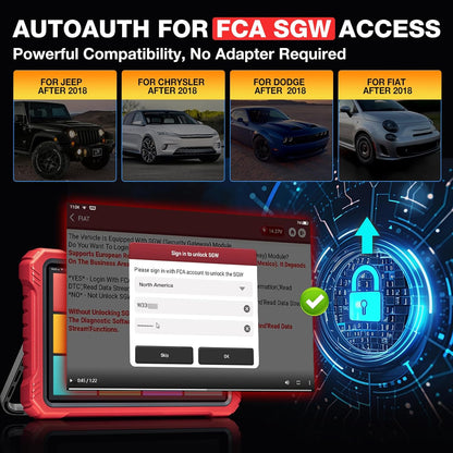 KINGBOLEN K10 PRO OBD2 diagnoseapparaat, bidirectioneel OE-niveau, alle systemen, OBD2-diagnoseapparaat voor de auto, met topologiekaart, ECU-codering, diagnoseapparaat auto met FCA Can FD en DOIP, 50