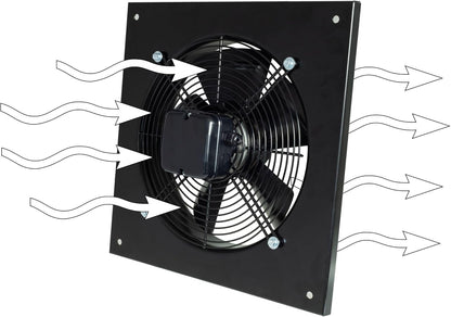 STERR AXF250B Axiale ventilator, industriële wandventilator, 250 mm