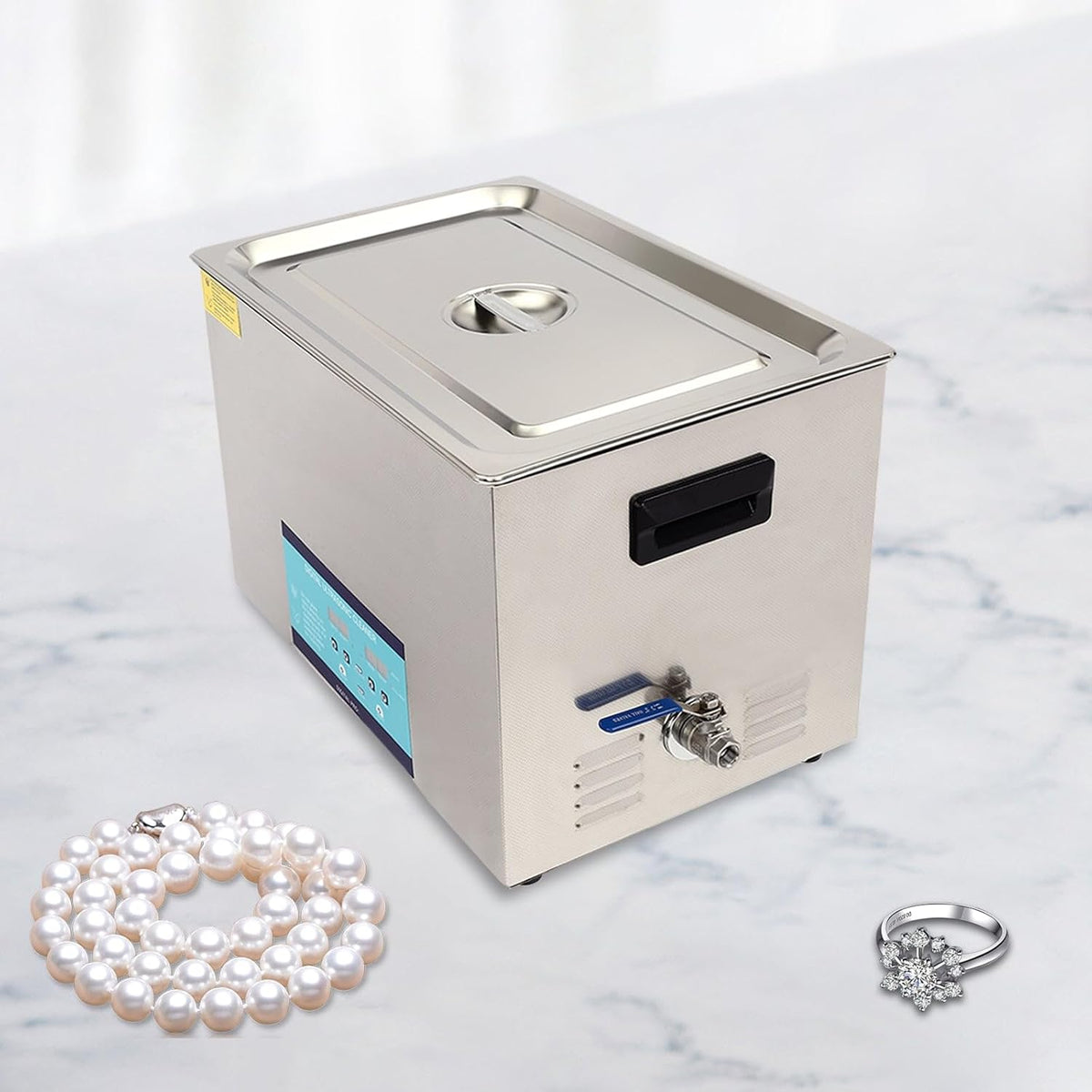 Ultrasone Reiniger – Professionele Reiniger – Ultrasoon Apparaat – 40 kHz Ultrasone Reiniger – Ontgassingsfunctie – 600 W Vermogen – 30 Liter Tankcapaciteit