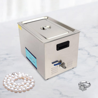 Ultrasone Reiniger – Professionele Reiniger – Ultrasoon Apparaat – 40 kHz Ultrasone Reiniger – Ontgassingsfunctie – 600 W Vermogen – 30 Liter Tankcapaciteit