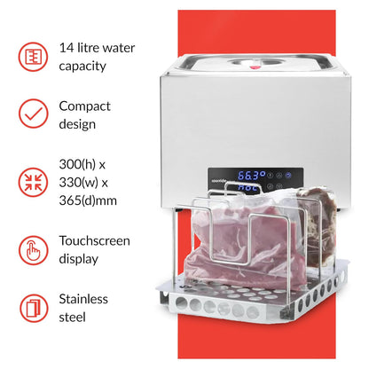 SousVideTools® Compact 14 Litre Water Bath