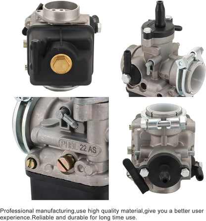 GOOFIT 22mm Carburator Phbl 22as Vervanging voor Dellorto 2-Stroke 50-300cc Engine Scooter ATV UTV Dirt Pit Bike