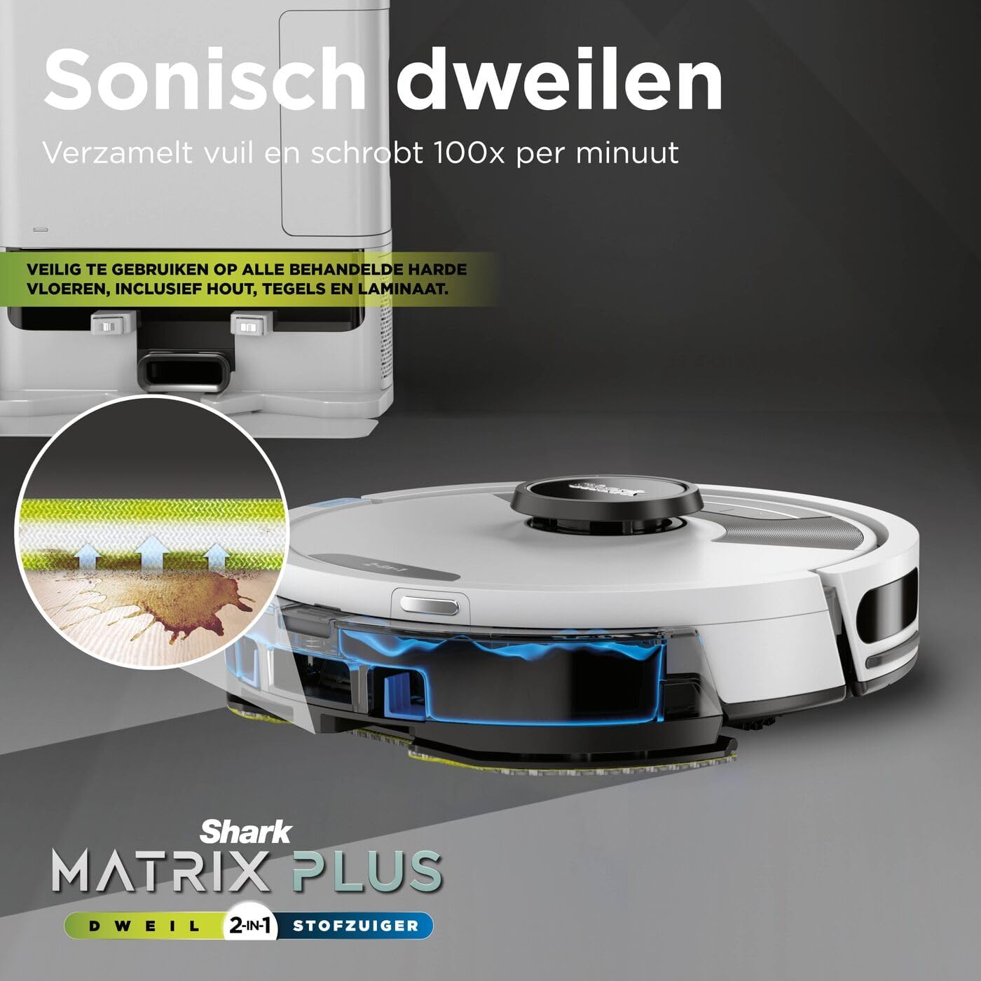 Robotstofzuiger – Robotdweil – Automatische Stofzuiger – Dweilrobot – Vloerreiniger – 360° LiDAR Mapping – Anti Hair Wrap Borstels