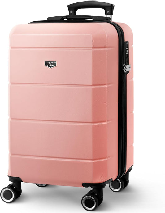 LUGG Jetset 3-delige hardcase-kofferset, 50,8 cm, 63,5 cm, 29, robuust en licht, met TSA-veilige sluiting, gladde 360°-wielen, binnenvakken, goedgekeurd door bedrijven