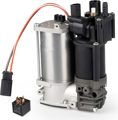 Luchtveringscompressorpomp met ventielblok, compatibel met X5 F15 M F85 X6 F16 M F86 2012-2019, vervanging voor 37206875177 37206868998 3720685055