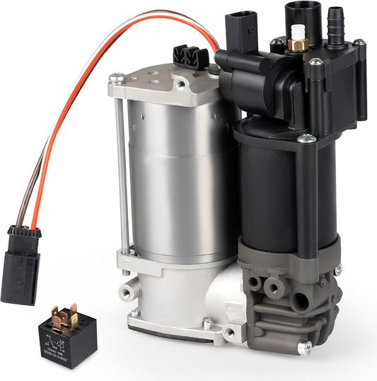 Luchtveringscompressorpomp met ventielblok, compatibel met X5 F15 M F85 X6 F16 M F86 2012-2019, vervanging voor 37206875177 37206868998 3720685055