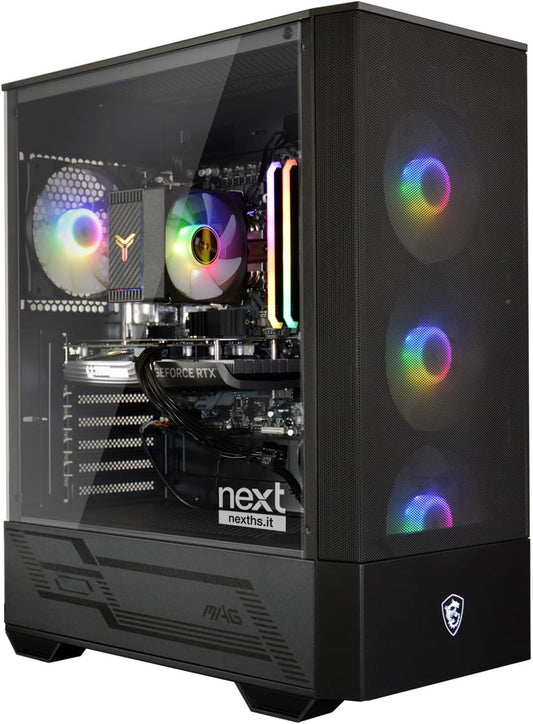 Next Spike 27 Desktop-gaming-pc, Intel Core i5 12400F, RAM 16 GB DDR4, 1 TB SSD Nvme, Nvidia GeForce RTX 4060, Windows 11