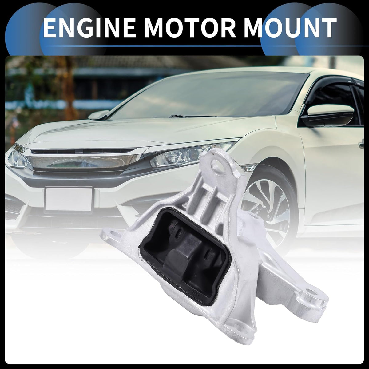 Motorsteun Motorbevestiging Voor Honda Civic L4-2.0L 2016-2020 Zilveren Kleur 1 Stuk