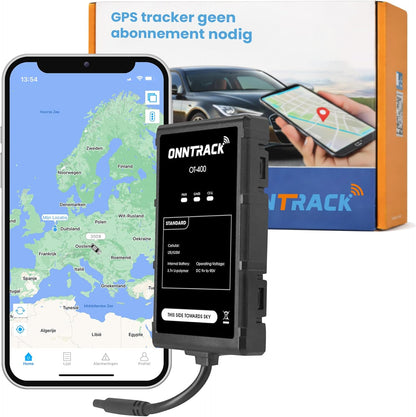 400 GPS-tracker | Ingebouwde tracker | Levenslang gratis tracking | Tracker voor auto | Peilzender | Werkt zonder abonnement