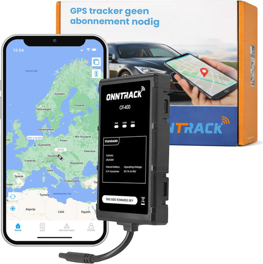400 GPS-tracker | Ingebouwde tracker | Levenslang gratis tracking | Tracker voor auto | Peilzender | Werkt zonder abonnement