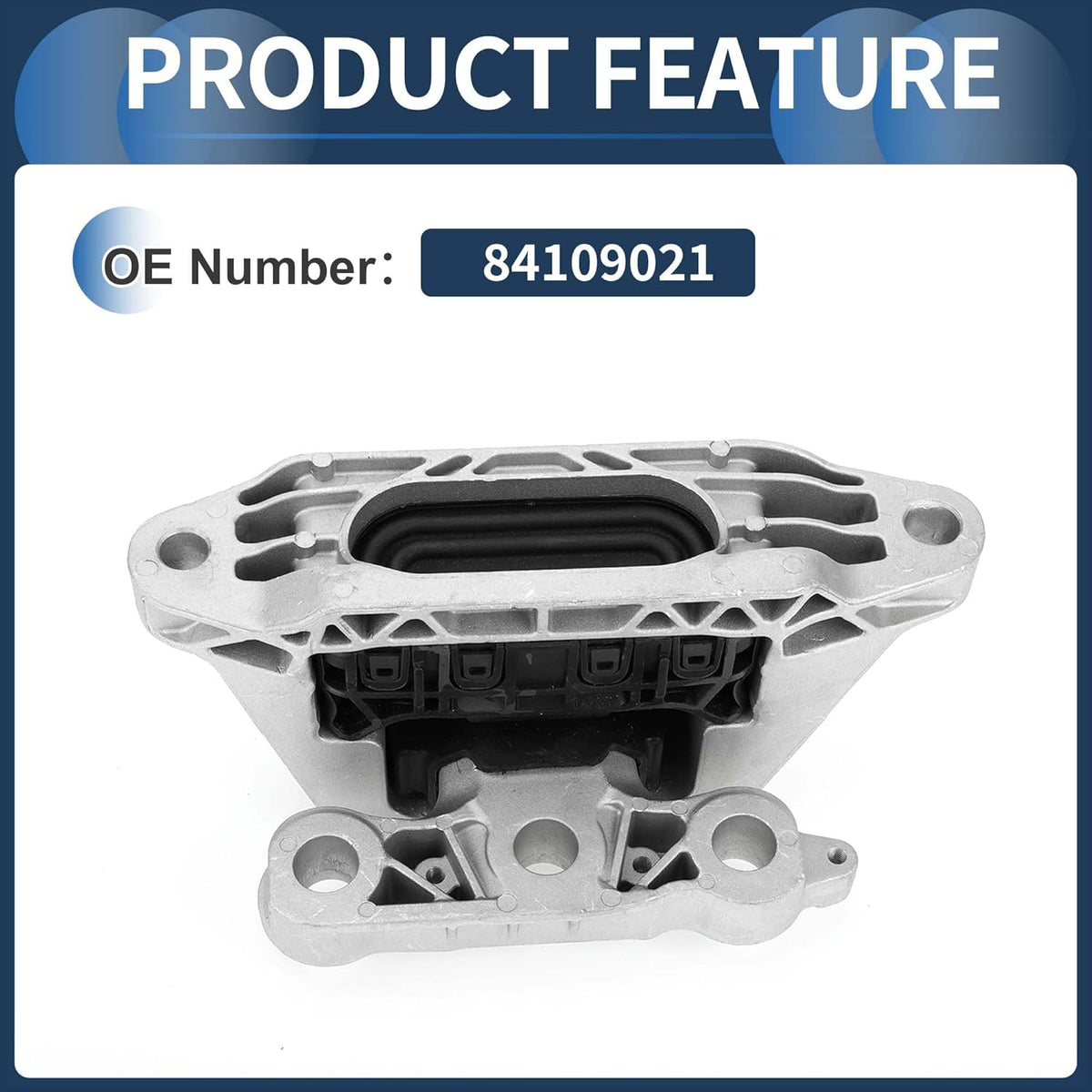 Motorsteun Motorsteun No.84109021 Voor Chevrolet Malibu Hybrid 2016 Zwart Zilverkleurig 1 Stuk