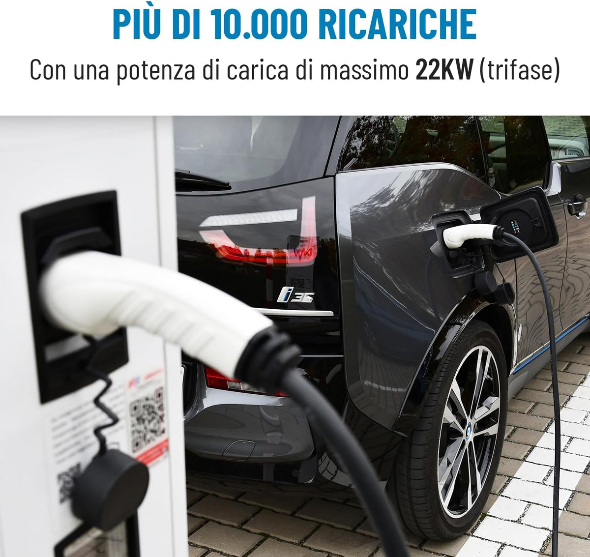 <font dir="auto" style="vertical-align: inherit;"><font dir="auto" style="vertical-align: inherit;">        ABSINA Type 2 charging cable 22 kW and 32 A for hybrid and electric cars, 7.5 meter car charging cable type 2, 3-phase, mode 3 charging cable, comp