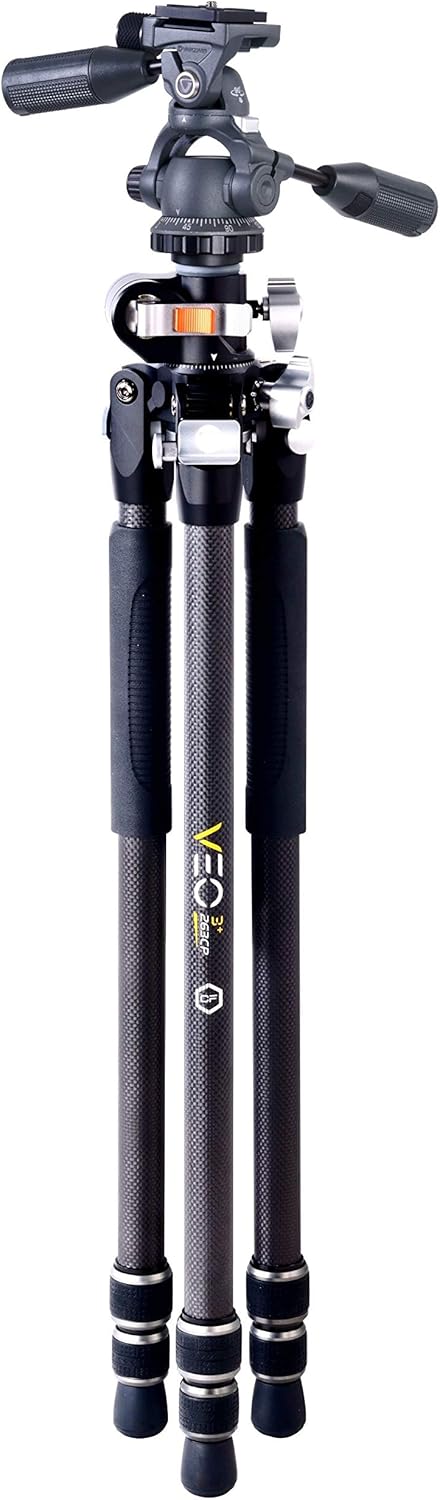 Statief – Driepootstatief – Fotostatief – Camerastatief – Carbon Statief – Multihoek Middenkolom – Arca-Compatibele 3-Weg Kop