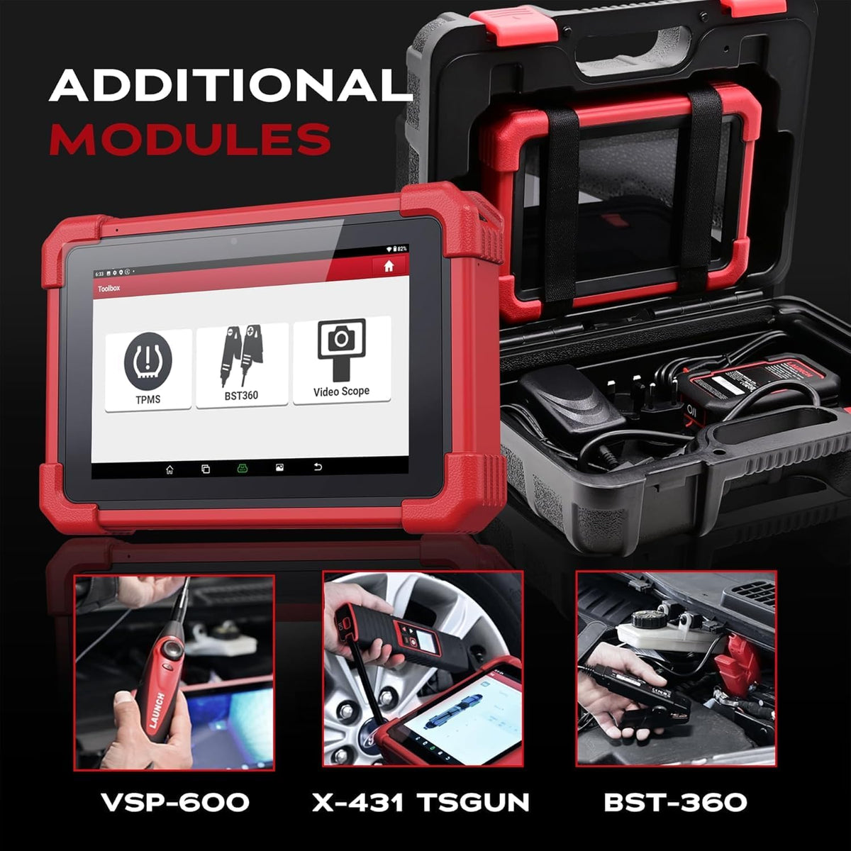 OBD2 Diagnoseapparaat – Auto Diagnosetool – Foutcode Lezer – Service Reset Apparaat – Actieve Tester – Diagnostiek op OE-niveau – 31+ Reset- en Servicefuncties