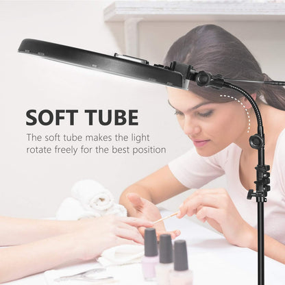 Neewer Camera foto video ringlicht kit: 18 inch / 48 centimeter buiten 52W 5500K dimbaar LED ringlicht licht stand Bluetooth ontvanger voor smartphone YouTube zelfportret opnames