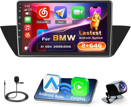Autoscherm – Autoradio – Carplay Radio – Multimediascherm – Navigatiesysteem – Android 13 – 10 Inch, 2+64GB, Draadloze CarPlay/Android Auto