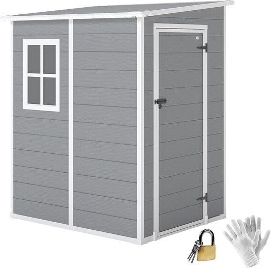 Tuinkast – Tuinhuis – Berging – Fietsenstalling – Aluminium Schuur – Ruime Opbergruimte 1,54 m² – Weerbestendig Met Slot En Raam