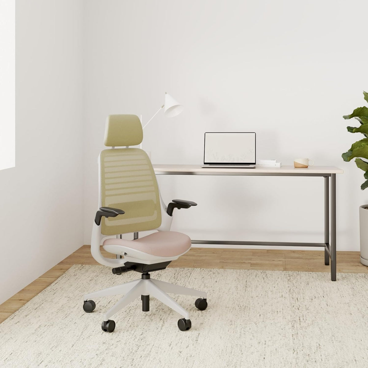 Ergonomische Bureaustoel – Bureaustoel Draaibaar – Bureaustoel Met Armleuningen – Kantoorstoel – Werkstoel – LiveBack Net Rugleuning – Verstelbare Lendensteun en 4D-armleuningen