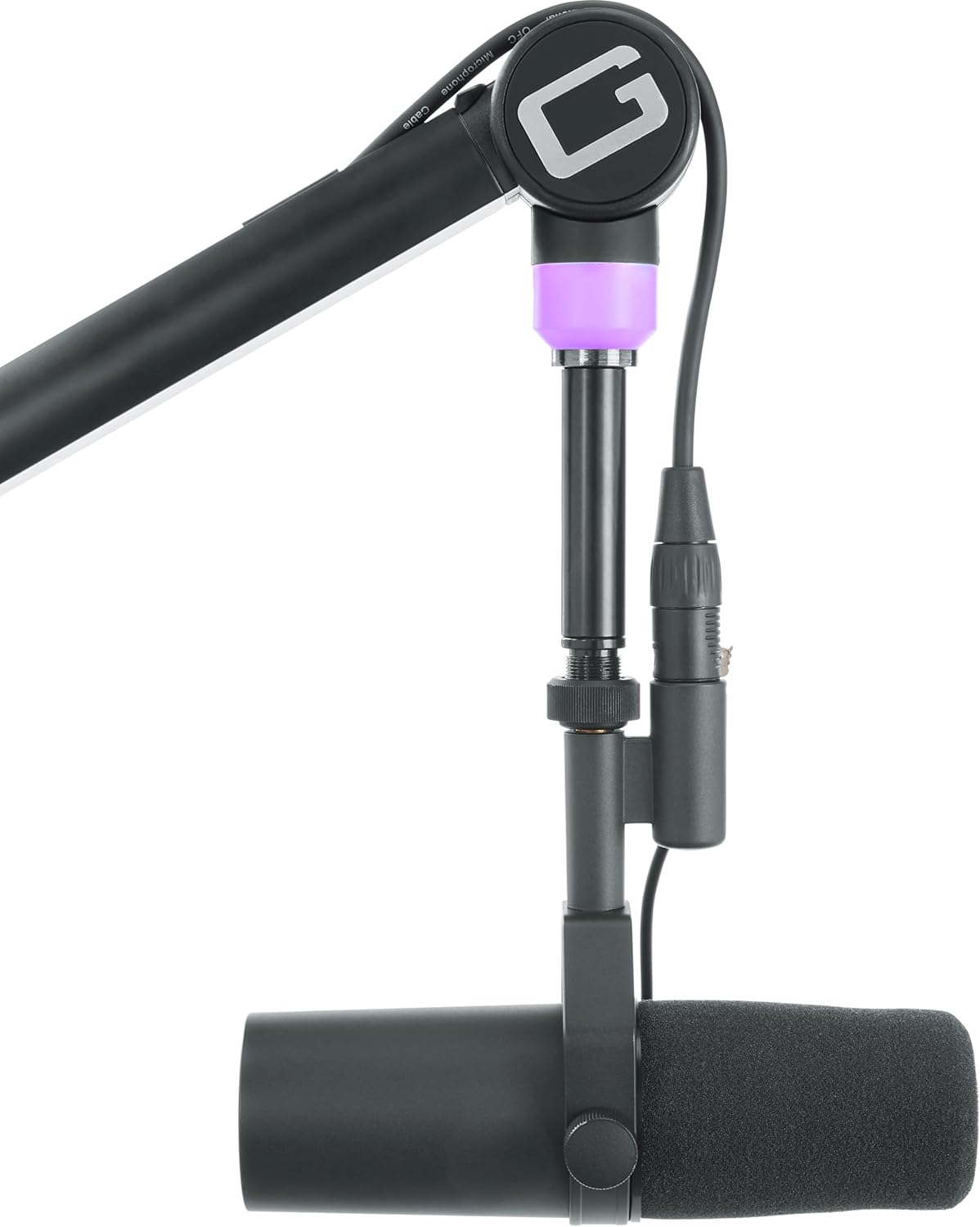 Gator Frameworks Professionele Desktop Broadcast/Podcast Microfoon Boom Stand met On-Air Indicator Licht (GFWMICBCBM4000)