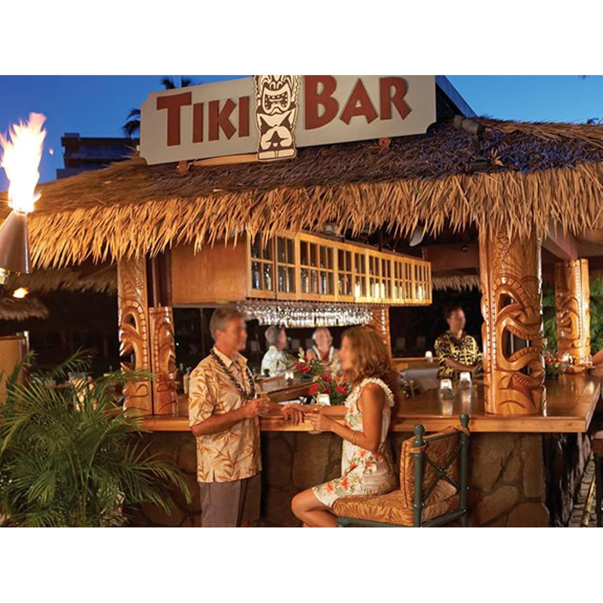 YANGUANG Strodak Thatch Roll 0,5x1-10m Palm Riettegel Tiki Huts Thatch Nepgras Vlamvertragend Anti-veroudering voor Buiten Tiki Bar Pavilion Huis Tuin, Geen Onderhoud(Size:10m/32.8ft)