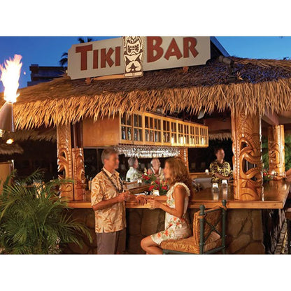 YANGUANG Strodak Thatch Roll 0,5x1-10m Palm Riettegel Tiki Huts Thatch Nepgras Vlamvertragend Anti-veroudering voor Buiten Tiki Bar Pavilion Huis Tuin, Geen Onderhoud(Size:10m/32.8ft)