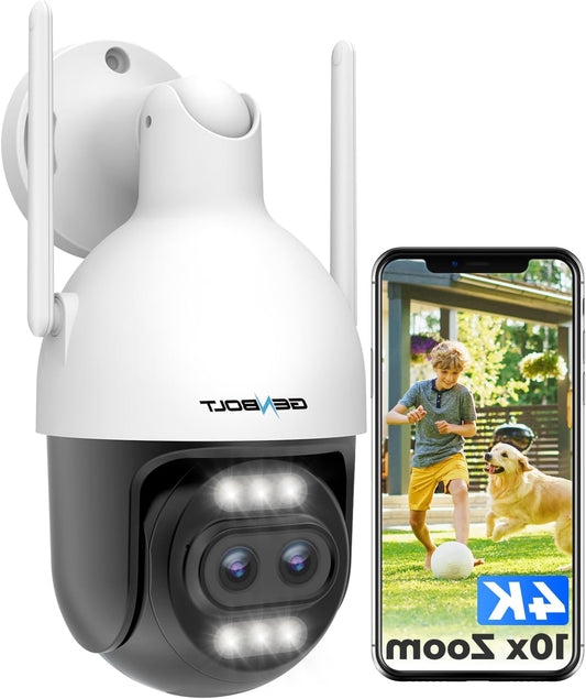4K WiFi Beveiligingscamera – CCTV Camera – Outdoor Camera – PTZ Camera – IP Camera – 10x Hybride Zoom – PoE & Dual Band WiFi - QUORE