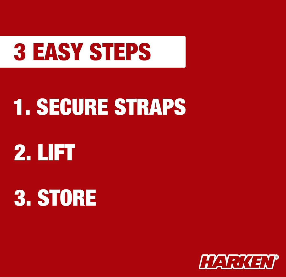 HARKEN 7803 Hoister Heavy Cargo Carrier – 4-punts takelsysteem voor overhead garage-opslag, voor dragers, dozen, kajaks, kano’s (max. 66 kg, plafondhoogte 3 m)