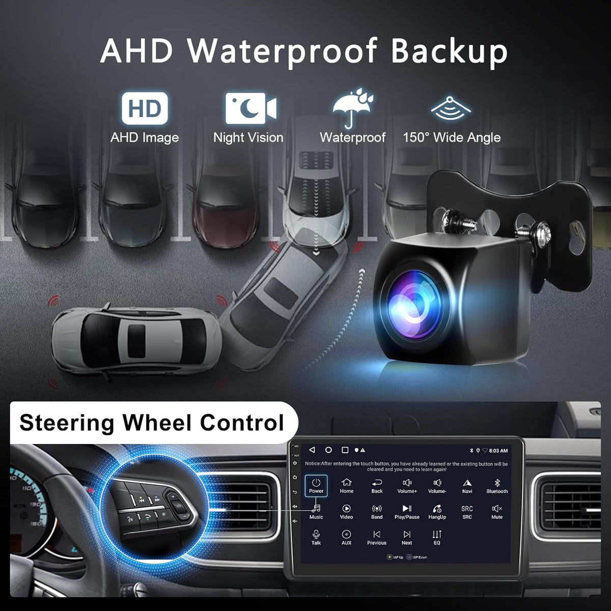 Hodozzy 2G + 64G Android-radio voor Renault Master 2019-2022 met Carplay Android Auto, draadloos, 10,1 inch (25,7 cm) touchscreen, GPS, Bluetooth, WLAN, DSP FM/RDS radio, stuurwielafstandsbediening