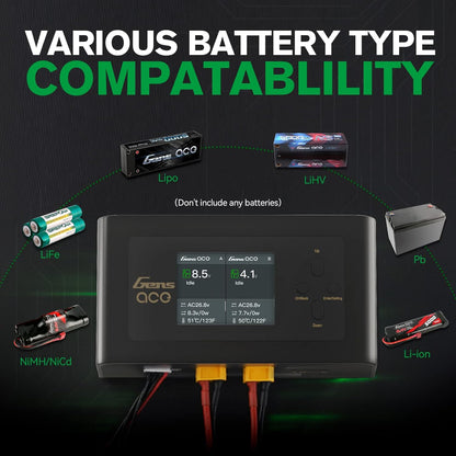 Dual Channel Acculader – RC Batterijlader – Lipo Oplader – NiMH Acculader – RC Accupack Oplader – 200W AC / 300W DC Vermogen – Veilig Snel Laden
