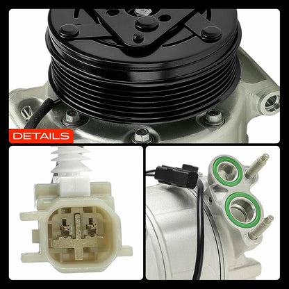 Frankberg 1x Airconditioning compressor Compatibel met Focus III 1.6L 2012-Vandaag Focus III Stufenheck 1.6L 2012-Vandaag Focus III Turnier 1.6L 2012-Vandaag Vervangen# CV6119D629EA