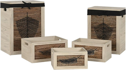 Mand Rope Set van 5 vezels Madera 40 x 30 x 56