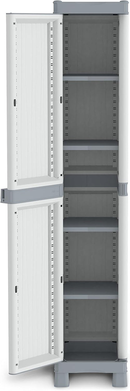 Terry, Base 2350 RAW, cabinet 1 door, 4 shelves - 35x43.7x182cm - QUORE