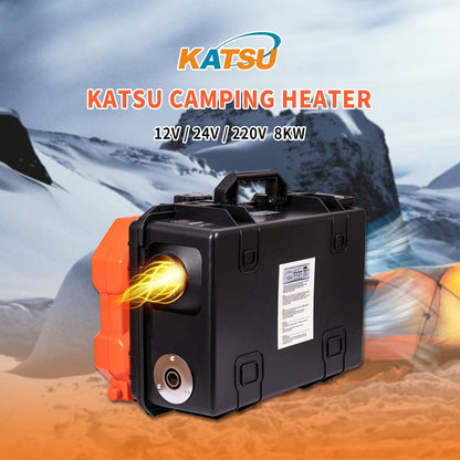 Dieselluchtverwarming – Dieselverwarmer – Luchtkachel – Camperkachel – Vrachtwagenverwarmer – 8 kW Vermogen – LCD-Display & Afstandsbediening