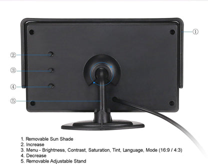 Dolphin Automotive Achterbus achteruitrijcamera voor Maxus leveren 9 (camera met 4,3 inch dashmonitor)
