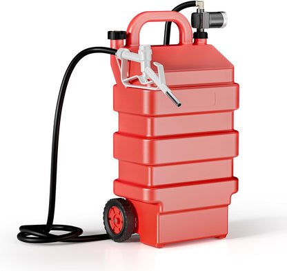 Mobiel tanksysteem – Mobiele brandstoftank – Draagbare brandstoftank – Mobiel benzinestation – Brandstofcontainer – 60 liter inhoud – 12 V pomp 75 W
