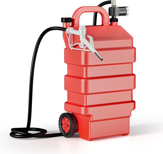 Mobiel tanksysteem – Mobiele brandstoftank – Draagbare brandstoftank – Mobiel benzinestation – Brandstofcontainer – 60 liter inhoud – 12 V pomp 75 W