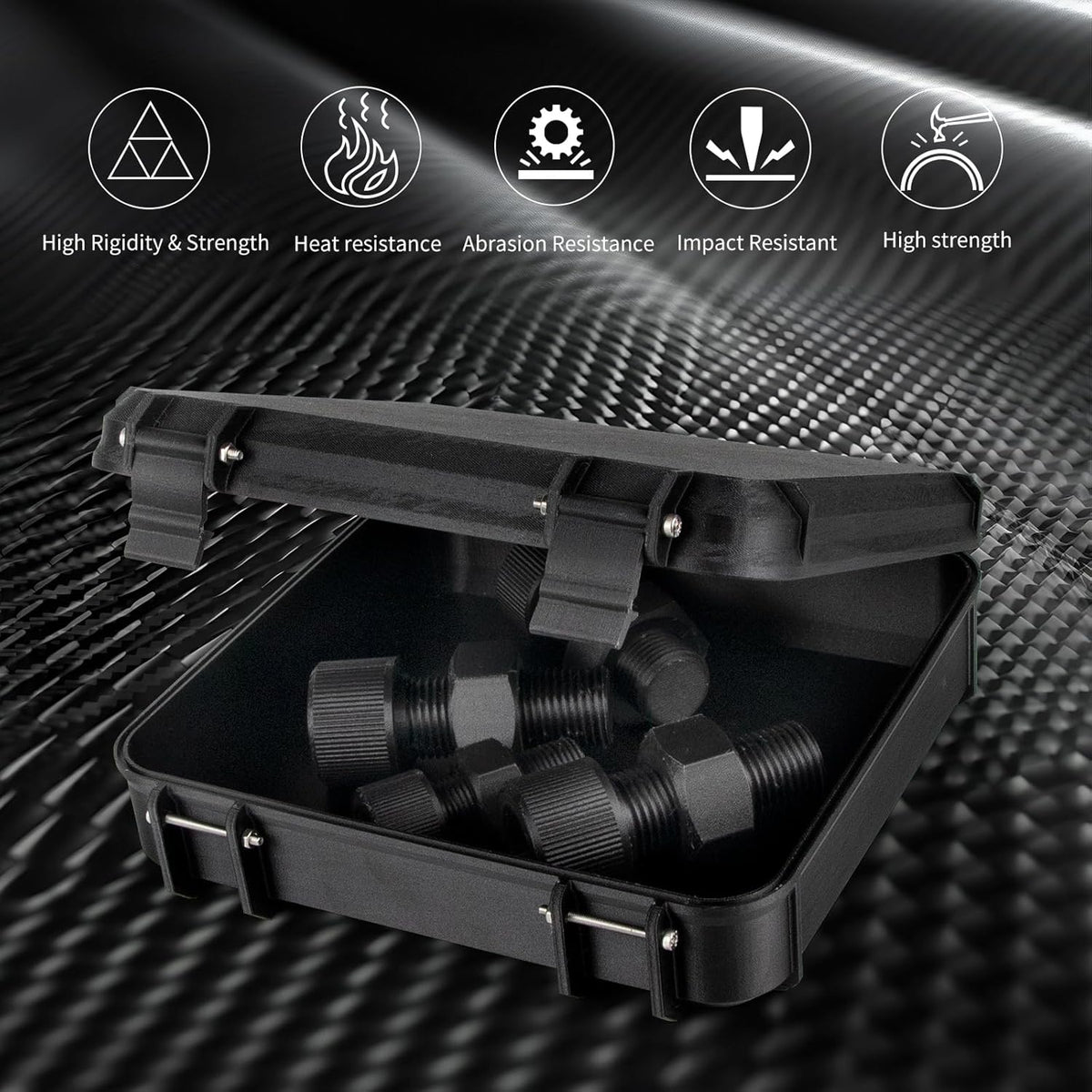 IEMAI PETG CF Filament 1.75mm 10KG, Zwart PETG Filament Voeg 20% koolstofvezel toe, Draadmateriaal 3D-printers, Maatnauwkeurigheid +/- 0,02 mm
