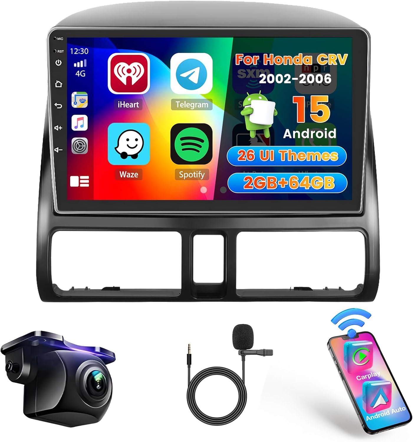 Android Autoradio – 2 DIN Radio – Multimedia Speler – Wagenradio – Auto Stereo – 9 Inch Full HD Touchscreen – Draadloos CarPlay & Android Auto