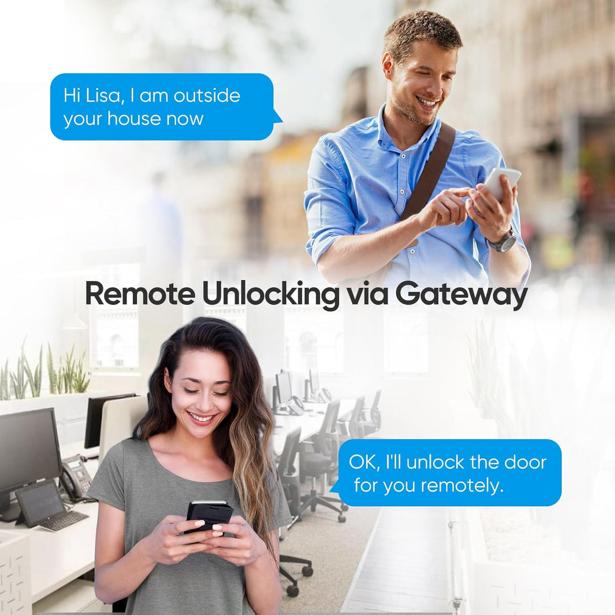 Welok Smart Wifibox3, afstandontgrendeling, verbinding met Alexa, comfortabel en intelligent, geschikt voor alle Welok elektronisch deurslot
