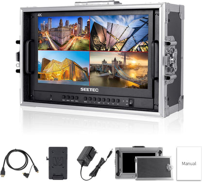 SEETEC ATEM156-CO 15,6 inch 1920 x 1080 Full HD Live Streaming draagbare Broadcast Direction Monitor met 4 HDMI-uitgangen ingangen voor Adem Mini Video Switcher Mixer